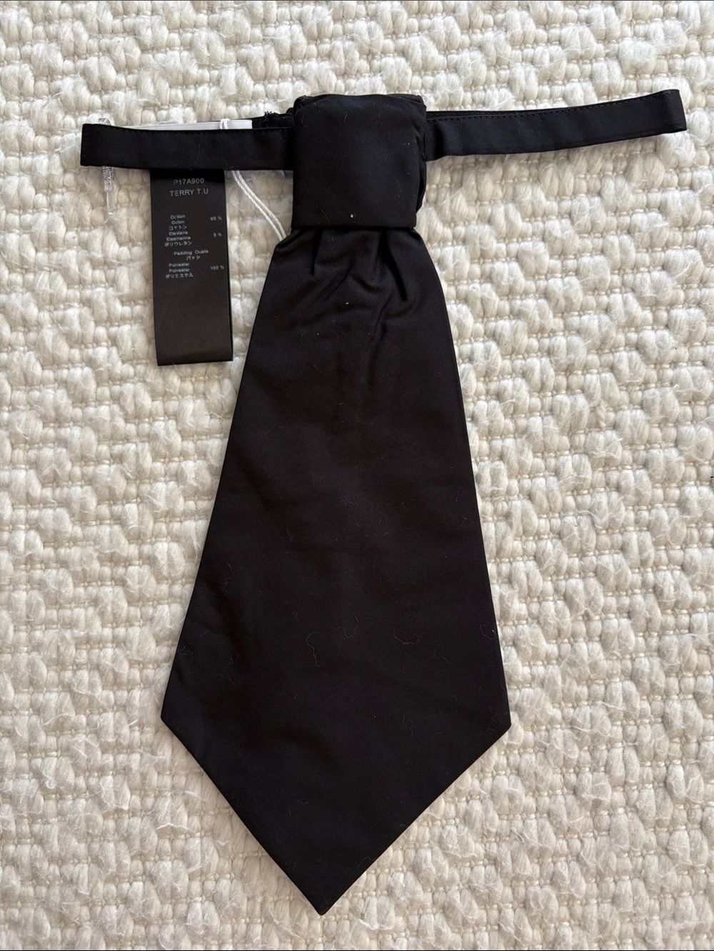 Anne Fontaine Women Black Pre-Tied Tie
